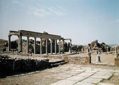 Vista de la Palestra Petronii, Construida por Petronius Felix en 225 d.C. de Roman